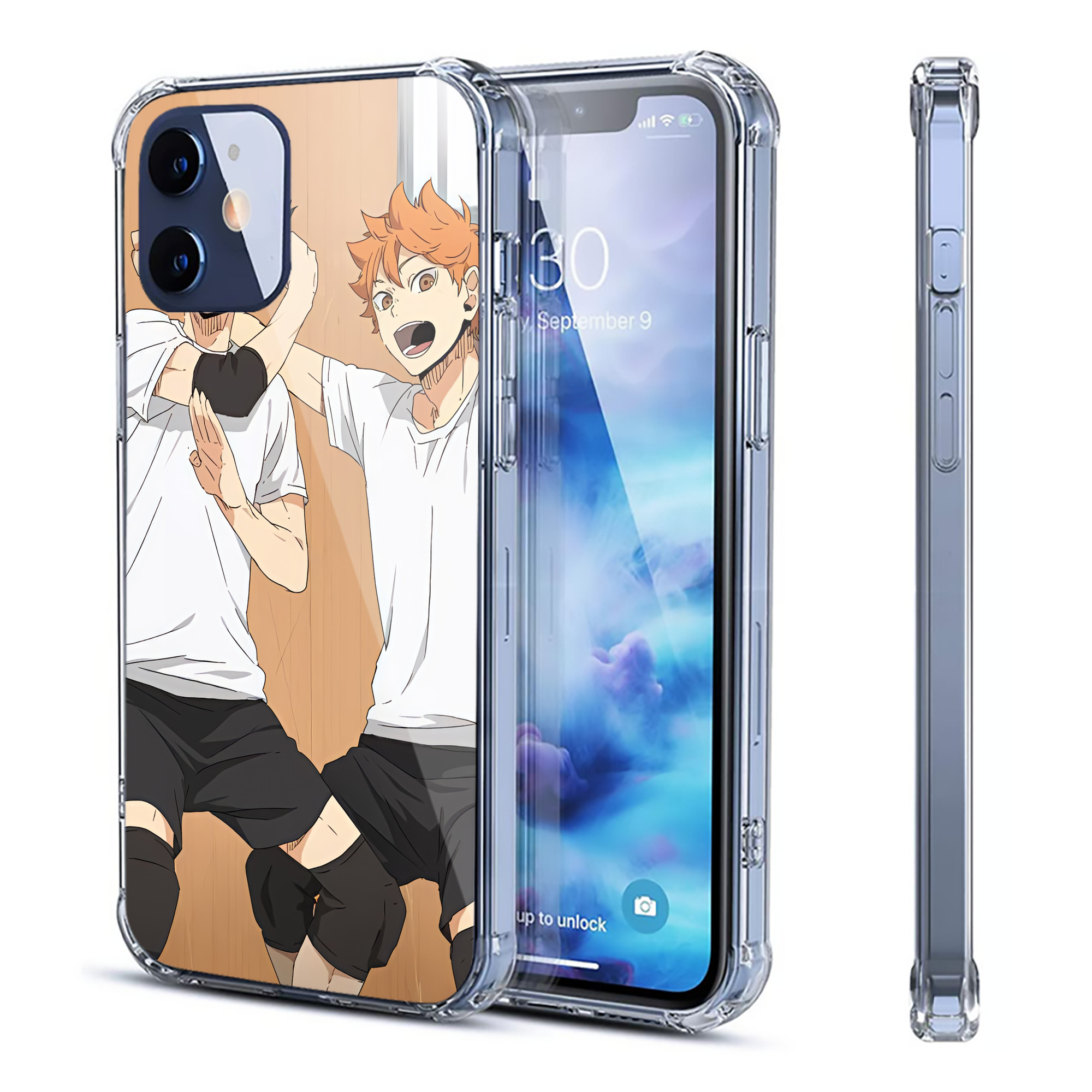 （画像用） ハイキュー!! Haikyu!! 【iPhone 12シリーズ対応】透明スマホケース（クリアソフトケース）